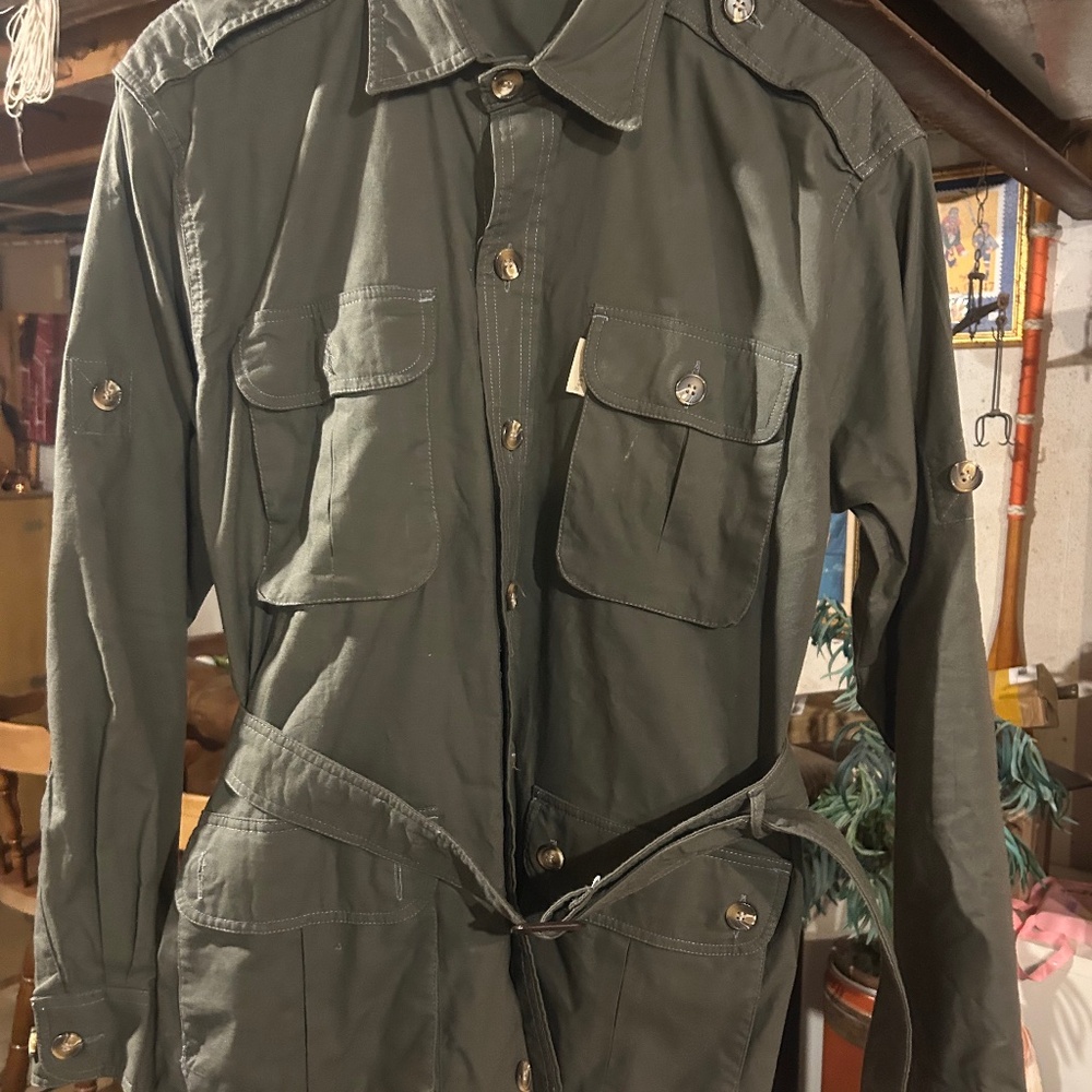 Tag Safari Jacket in Olive